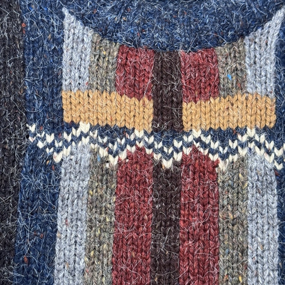 VINTAGE‎ 90'S ETCHINGS COOGI/ COSBY/ HIP-HOP CHUNKY KNIT SWEATER MENS LARGE - Picture 4 of 8